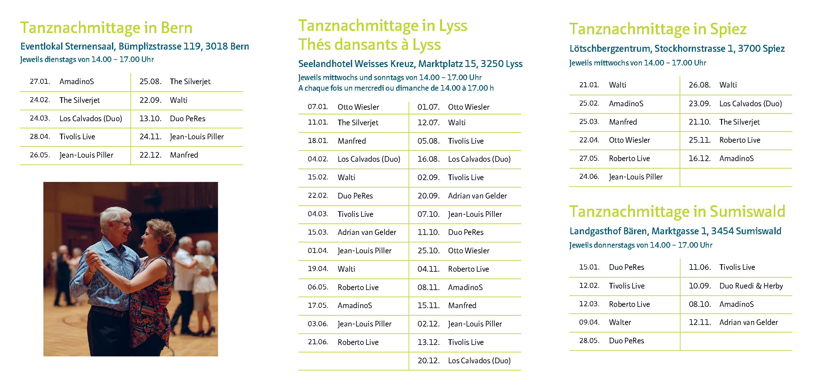 Flyer Tanznachmittage 2026 Seite 2
